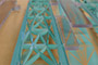 Waterjet cut structural model made from polycarbonate.