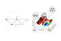 Simple two-variable truss design problem and resulting design space, showing wide range of possible solutions.